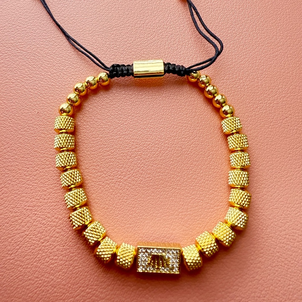 Elegant Gold Beaded Bracelet